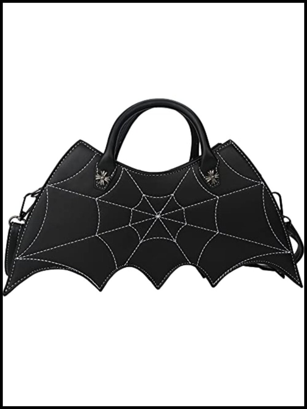 PU Spider Web Bat Wing Crossbody Shoulder Bag Purse